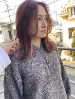 サンド 池袋 2nd(sand)&nbsp;ロングボブ×インナーカラー#チェリーブラウン