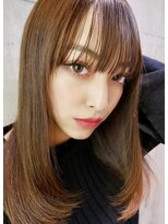 ユアーズ ヘア 恵比寿本店(youres hair)&nbsp;髪質改善トリートメントで叶う美髪ストレート　艶髪　前髪