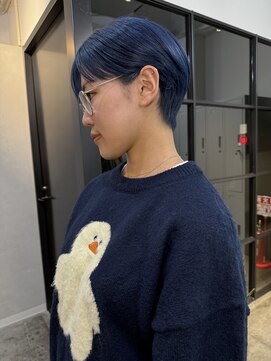 ソア(soa.) tight short × smoke blue