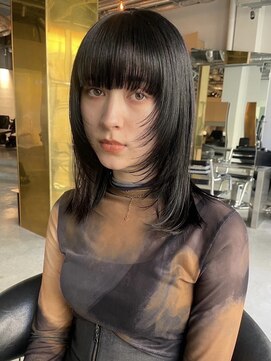 スクリーン(SCREEN) 黒髪カタログ/クラゲヘアー/オリーブグレー/三ノ宮