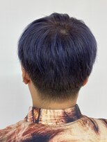 クオリス 上板橋店(QUALIS)&nbsp;20代◎パープル刈り上げツーブロ×韓国風マッシュ