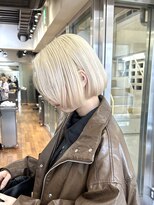 ダブ ギンザ(DaB ginza)&nbsp;ホワイトブロンド/ボブカット/ケアブリーチ/銀座