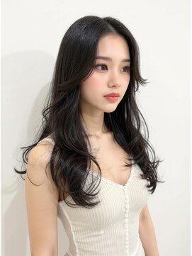 ブロウ ネックス ザ サロン 表参道(VLOW nex the salon) アッシュグレージュ　レイヤーカット　透明感カラー　韓国ヘア