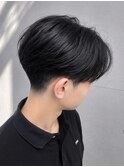 似合わせテーパーフェードと毛流れパーマ