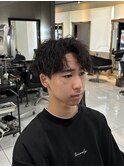 ツイストスパイラルパーマ　アップバング　コンマバング　眉毛