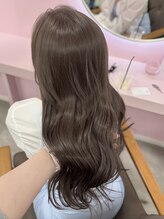 ガーランドウメダ(Garland umeda)&nbsp;透明感◎ブリーチ無しヘーゼルベージュ♪*.Miku