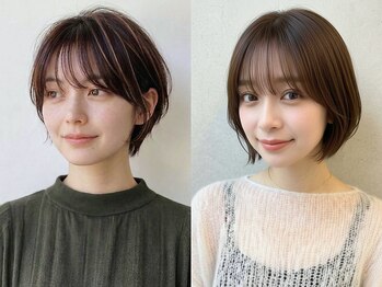 ビビ バイ マグ 岡谷店(bivi by Mag)の写真/小顔見せが叶うボブ＆ショートが大人気♪骨格や髪質に合わせたカットで、360°美しいシルエットに◎
