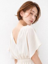 ミロア 薬院(miroa) ベージュカラー 顔周りカット 髪質改善 顔周りレイヤー