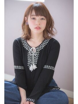 ガーデントウキョウ(GARDEN Tokyo) 小顔斜めバング＆厚めバングのマーメイドアッシュハニーヘア