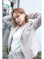 ティメレ 神戸三宮(Timere)&nbsp;耳かけ外ハネボブ×透明感ココアブラウン【Timere神戸三宮】