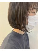 小顔切りっぱなしショートボブ☆[表参道/表参道駅]