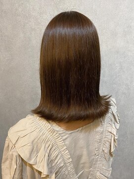 ウィスプ 赤羽店(wisp) 外ハネココアベージュ♪*。