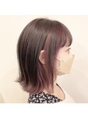 【favori 自由が丘】くすみピンク×フレーミングカラー
