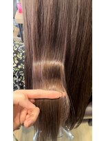 エヌプラス(N+)&nbsp;髪質改善　大人うるつやロング　フェミニンチェリーブラウン