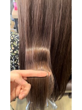 エヌプラス(N+) 髪質改善　大人うるつやロング　フェミニンチェリーブラウン