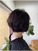 ゆらめく丸みボブ