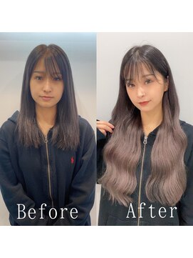 あるじゃんすー 新宿店 ショコラミルクティー#シールエクステ#ミルクティーピンク#新宿