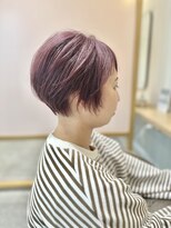 カームバイリベルタ(calm by Re:berta)&nbsp;大人かわいいモーブピンク/ショートヘア/デザインカラー