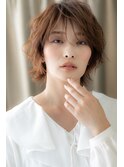 大人かっこいいくせ毛風ボブウルフマッシュTb3越谷20代30代40代