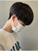 黒髪マッシュナチュラルマッシュメンズヘア韓国ツーブロック