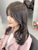 ジエクト カナウ(The Ect canow)&nbsp;レイヤーロング20代30代小顔カット小顔ヘア韓国ヘア