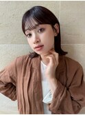 顔周りレイヤー/ボブ/ミディアム/レイヤーカット/銀座一丁目