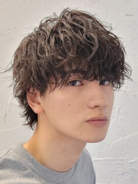 バイフィフス 原宿/表参道(by fifth) メンズシースルーマッシュニュアンスパーマシャドウパーマテテ風