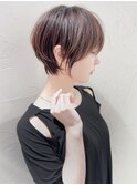 ショートボブ髪型30代40代50代前髪あり前髪なし面長丸顔【荒牧】