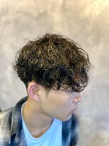 ヘアー クリエイト 縁(Hair Create en) やりすぎない波巻きパーマ