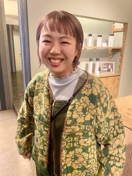 シザーズ(scissors) ピンクベージュボブ