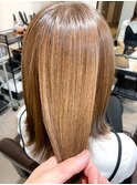 縮毛矯正×ミディアムヘア