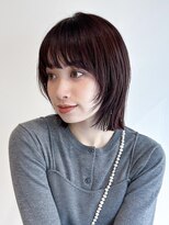 ぷつっとボブ　レイヤーボブ　結べるボブ　切りっぱなしボブ