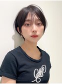 表参道ボブ白髪ぼかしハイライトショートボブカット30代40代