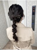 編みおろし/ヘアセット/ヘアアレンジ/10代20代30代/横浜/横浜駅