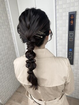 リグ 横浜(Lig.) 編みおろし/ヘアセット/ヘアアレンジ/10代20代30代/横浜/横浜駅