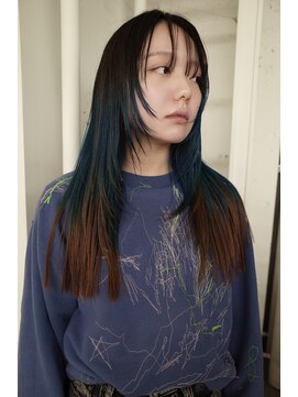 レコ 渋谷(LECO) ターコイズ×オレンジ