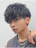無造作 シャドウパーマ 刈り上げマッシュ