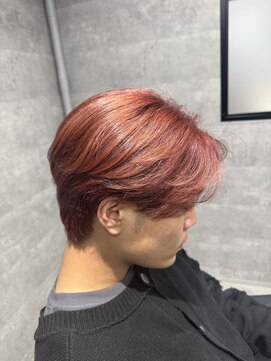 ルイス(L'wis) ブリーチなしのダブルカラーで作るハイ透明感カラー、レッド