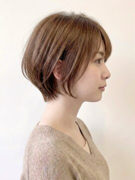 ハピネスフィール 宇治店(Happiness FEEL) 顔周りカット顔周りレイヤー愛され丸みショート