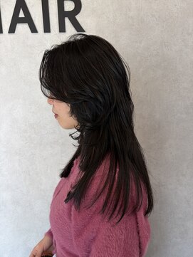 ブランカヘアー 西尾(BLANCA HAIR) 前髪長めハイレイヤーロング