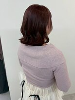 エトレ(etore)&nbsp;透明感ピンクブラン/ミディアムレイヤー/ウェーブ