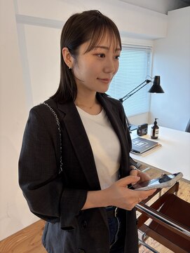 ギャザー 豊橋(Gather) 透明感ワンカラー×顔まわりカット