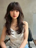【kate 大宮】ダークブラック×顔周りレイヤースタイル