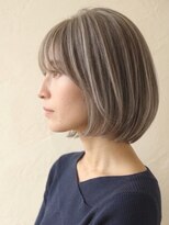ヘアスタジオルース(HAIR STUDIO LUZ)&nbsp;40代50代60代の大人ボブ/白髪ぼかしハイライト/堀江/北堀江