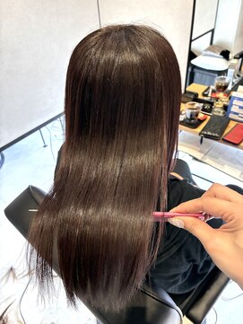 リンクヘアー (Link hair) 髪質改善カラー/ピンクブラウン