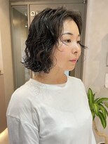 ムクコア(Muk CORE) 川崎くびれハンサムマッシュショートウルフボブパーマ