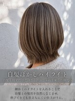 ポリマン 西新井(poliment)&nbsp;大人女性の白髪ぼかしハイライト｜透明感カラー