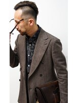 メリケンバーバーショップ コウベ(MERICAN BARBERSHOP KOBE)&nbsp;刈り上げオールバックツーブロックビジネスstyleにイメチェン#1