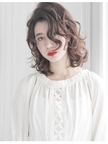 カーリーな外国人風ロブ