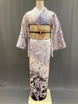 セットサロン フルール(Fleur) ポリ訪問着No.6/【辻が花ミックス】